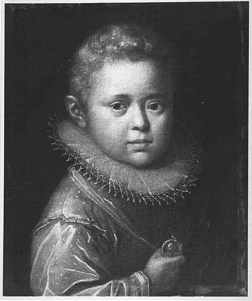 Bildnis eines blonden Knaben, , Hans von Aachen