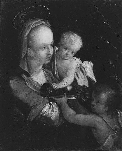 Maria mit dem Kind und dem Johannesknaben (nach), , Hans von Aachen