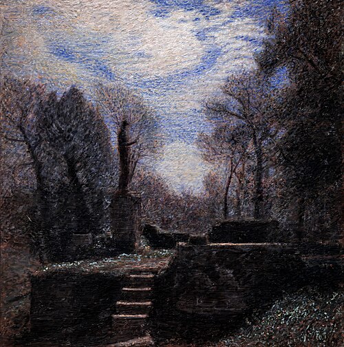 La statue de la Villa Borghèse, 1906, Giuseppe Pellizza