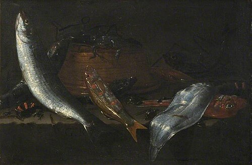 Still Life with Fish, 1665, Giuseppe Recco