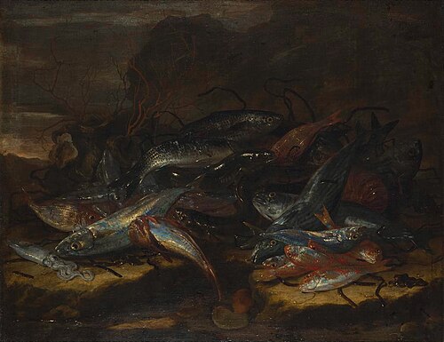 Still-life with fish., 1660, Giuseppe Recco