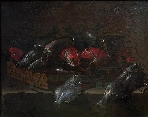 Nature morte aux poissons, 1727, Giuseppe Recco