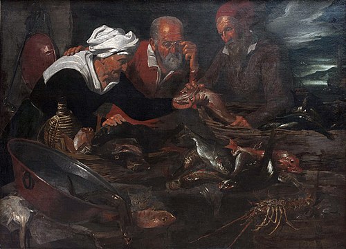 Etal de poissons, 1650, Giuseppe Recco