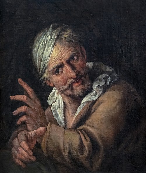 Tête d'homme, 1700, Pietro della Vecchia