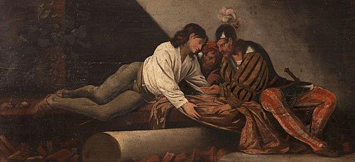 Soldiers playing dice, 1650, Pietro della Vecchia