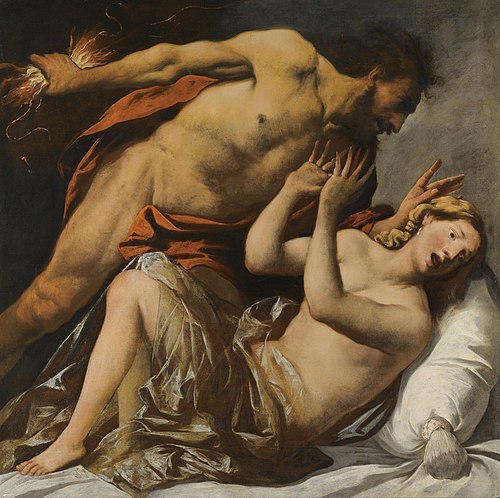 Jupiter and Semele, 1650, Pietro della Vecchia