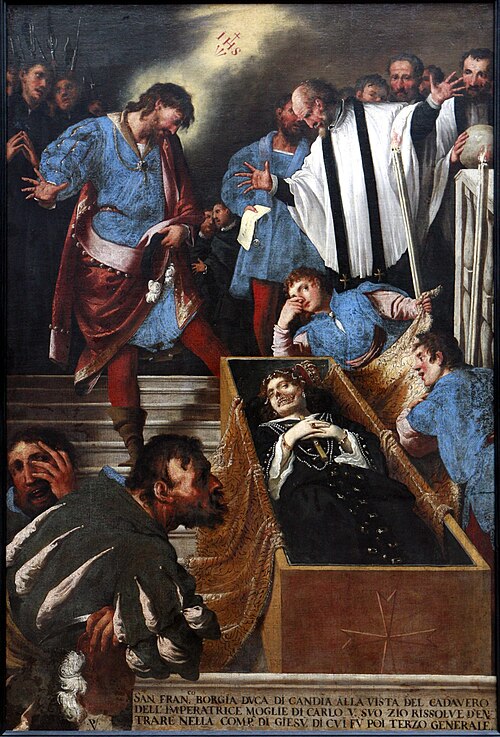 L'illumination de Saint François Borgia, 1600, Pietro della Vecchia