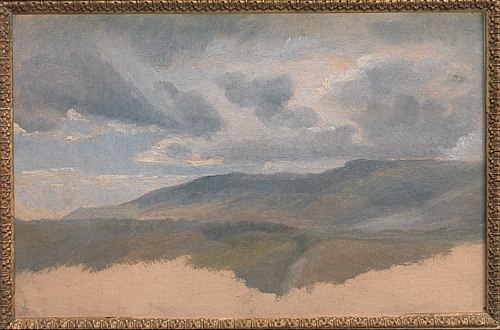 Landscape Study with Clouds, 1829, Emile Loubon