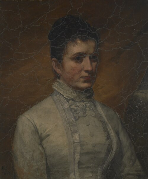 Portrait d'une dame, 1878, Lars Gustaf Sellstedt