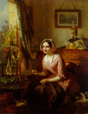 A peaceful interlude, 1849, Joseph Laurent Dyckmans
