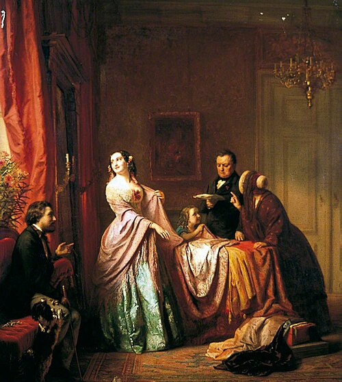 The Lady of Fashion, 1854, Joseph Laurent Dyckmans