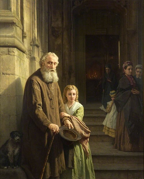 The Blind Beggar, 1875, Joseph Laurent Dyckmans