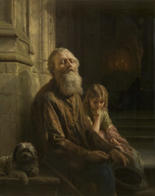 The Blind Beggar, 1852, Joseph Laurent Dyckmans
