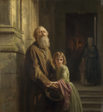 The Blind Beggar, 1853, Joseph Laurent Dyckmans