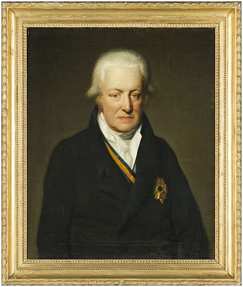 Portrait of Willem van Aylva (1751-1827), Opper-Hofmaarschalk van de Koningin, 1826, Willem Bartel van der Kooi