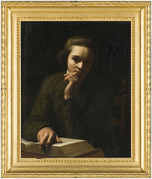 Portret van een peinzende jongeling met boek, 1819, Willem Bartel van der Kooi