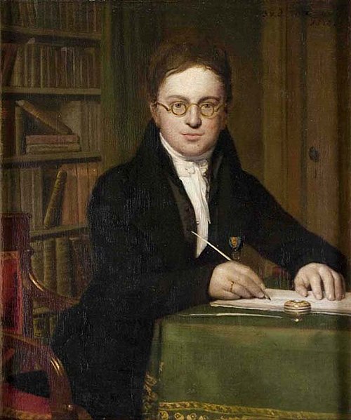 Portret (kniestuk) van mr. Christianus Petrus Eliza Robidé van der Aa, 1821, Willem Bartel van der Kooi
