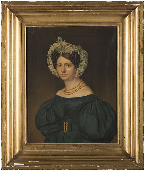 Portret van Dirkje Bienema, 1839, Willem Bartel van der Kooi