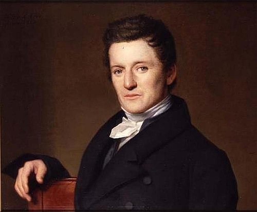 Portrait of Joost Hiddes Halbertsma (1789-1869), 1828, Willem Bartel van der Kooi