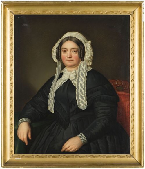Portret van Elisabeth Maria Ypey-Salverda, 1844, Willem Bartel van der Kooi