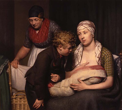 Mother's happiness, 1818, Willem Bartel van der Kooi