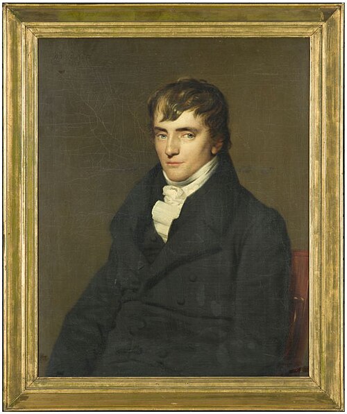 Portrait of Willem Hendrik Suringar (1790-1872), koopman, stichter van het Ned. Genootschap tot zede, 1825, Willem Bartel van der Kooi