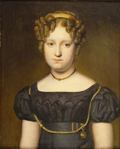 Portret van Wilhelmina Remelia Adama, geboren Bienema, 1827, Willem Bartel van der Kooi