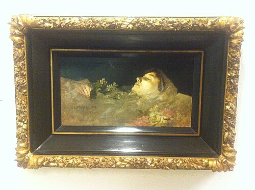 Portrait of deceased Elisa Masrieras, 1883, Francesc Masriera Manovens