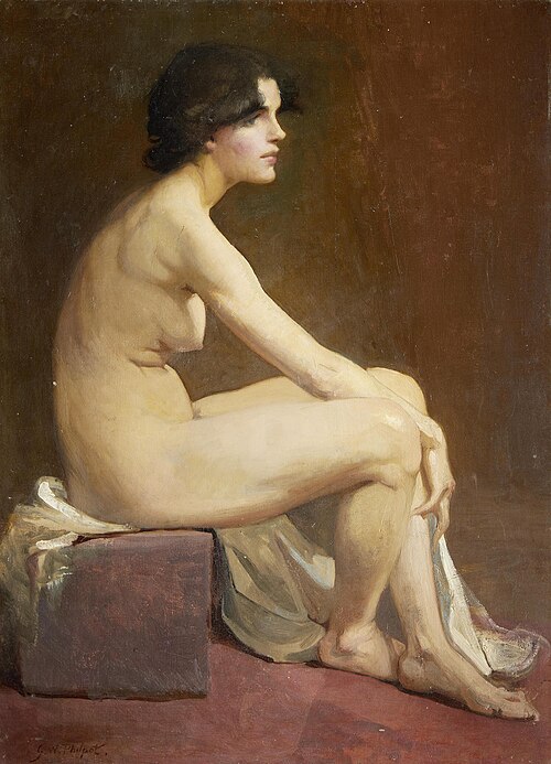 Portrait of a female nude, , Glyn Philpot