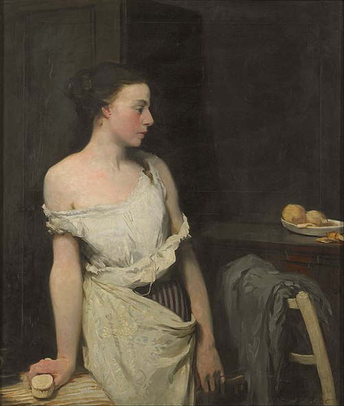 Girl at her toilet, 1910, Glyn Philpot
