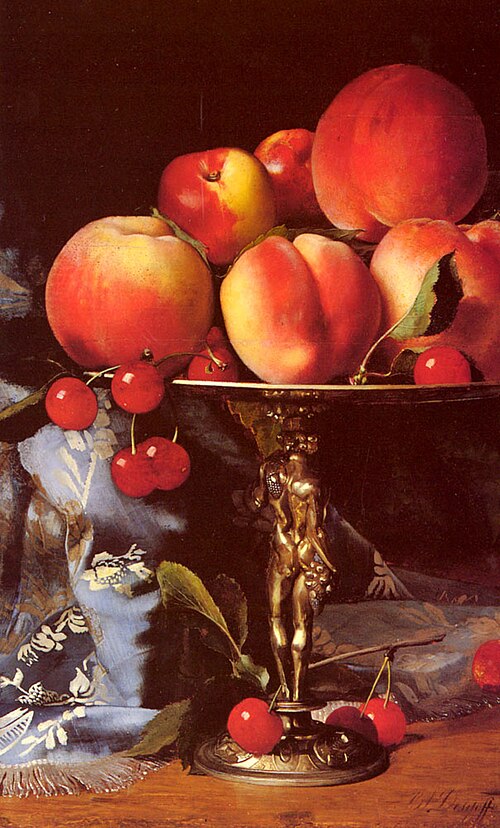 A Still Life with Peaches, Plums and Cherries, , Blaise Alexandre Desgoffe