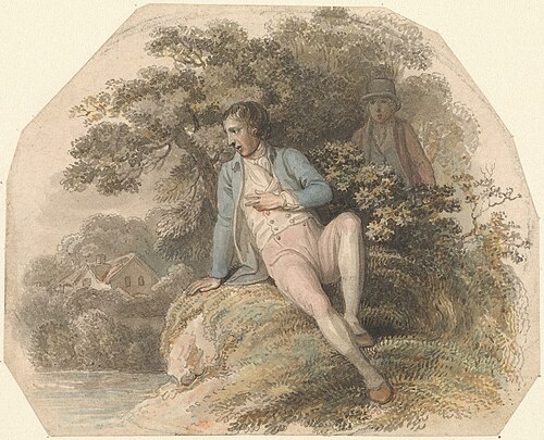 Figure in a Landscape, , Luke Clennell