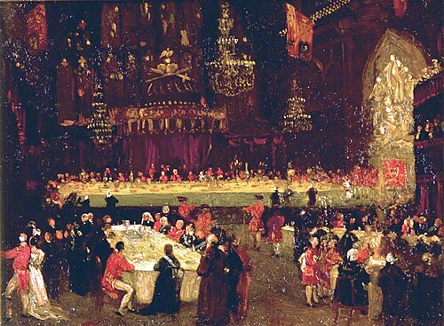 Study for 'The Allied Sovereigns' Banquet', 1814, Luke Clennell