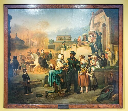 Eintreibung der Schlacht- und Mahlsteuer, 1847, Wilhelm Kleinenbroich