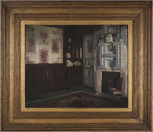 La salle à manger à Hauteville House, 1880, Georges-Victor Hugo