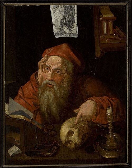 Saint Jerome in his study, , Joos van Cleve