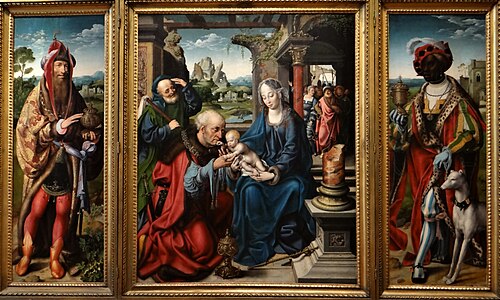 L'Adoration des mages, 1525, Joos van Cleve