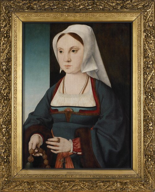 Portrait of a woman with a rosary, 1516, Joos van Cleve