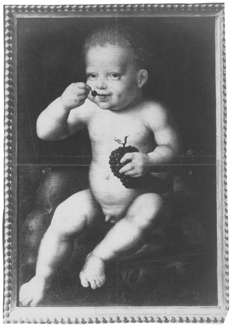 Het Christuskind, druiven etend, 1520, Joos van Cleve