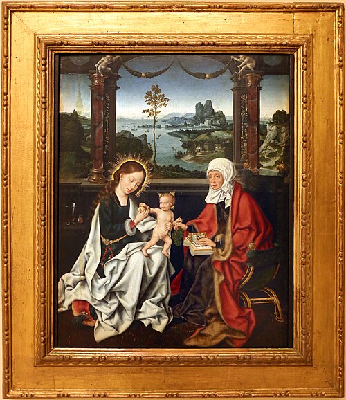 De H. Anna-te-Drieën, 1518, Joos van Cleve