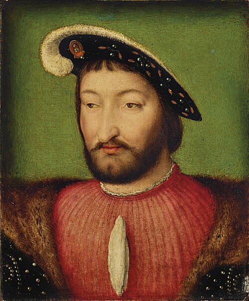 Portrait of King Francis I of France, bust-length, , Joos van Cleve
