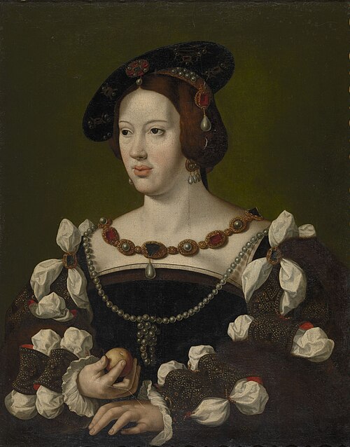 Portret van Eleonora van Oostenrijk, 1600, Joos van Cleve