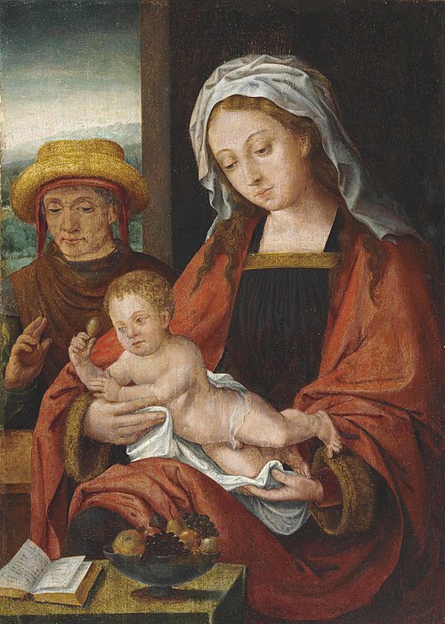 The Holy Family, 1550, Joos van Cleve