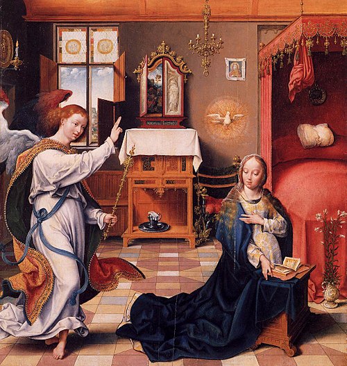 The Annunciation, 1525, Joos van Cleve