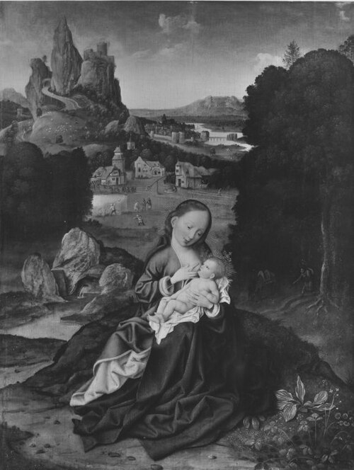 Rest in flight, 1525, Joos van Cleve