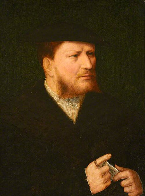 An Unknown Man with a Letter, 1537, Joos van Cleve