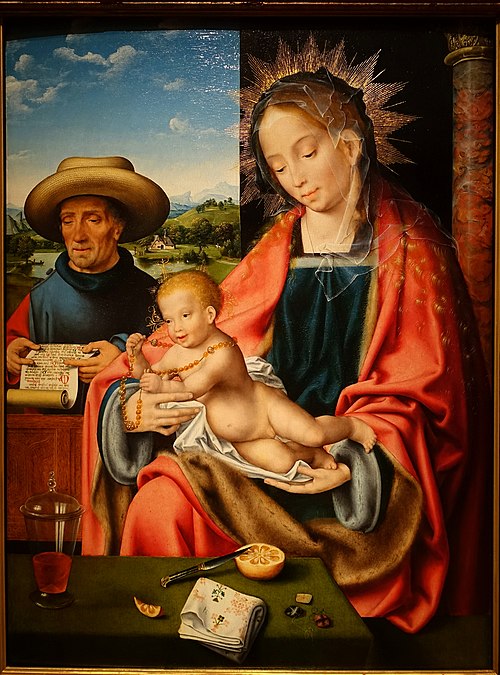 The Holy Family, 1520, Joos van Cleve