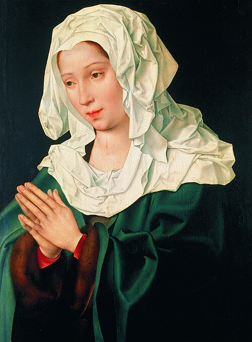 Virgin Mary in Prayer, 1522, Joos van Cleve