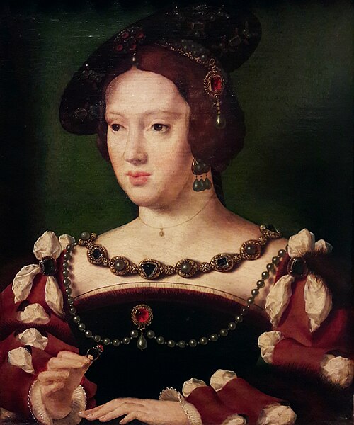 Portrait d'Éléonore d'Autriche (1498-1558), 1530, Joos van Cleve