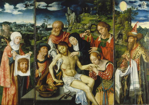 Triptych with the Lamentation of Christ, 1524, Joos van Cleve